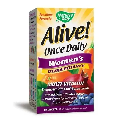 Nature's Way Alive! Once Daily Women's Multivitamin Ultra Potency 60 EXP 04/2025 • $14.99