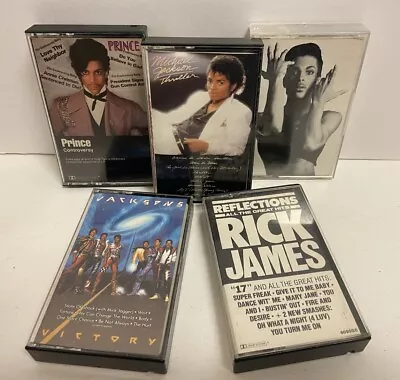 MICHAEL JACKSON Cassette Lot Of 5: (Prince Jackson 5 Rick James) Tested! • $24.99