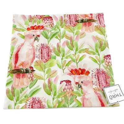 Thro By Marlo Lorenz 20x20 Tutti Tropical Bird Square Indoor Outdoor Pillow Case • $44.95