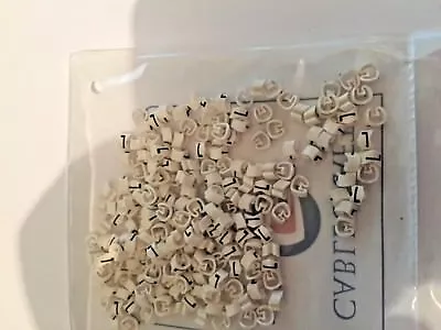 £3.50 • Buy Cablecraft Cable Markers Size 2.5-5.0 EL1/3B Letters Drop Down Menu 200 In Pkt  