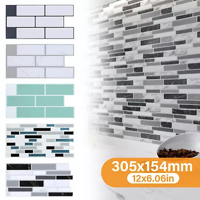 1-50 Pack Kitchen Tile Sticker Bathroom Sticker Self-adhesive Wall Home Decor US • $13.49