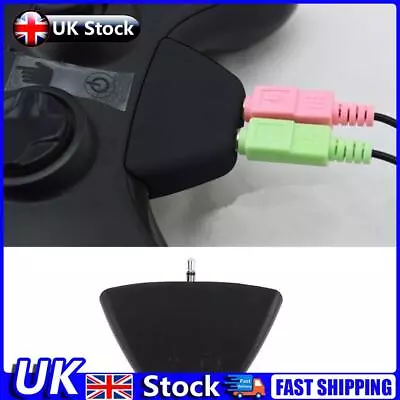 3.5mm Jack Micphone Earphone To 2.5mm Audio Adapter For Xbox 360 (Black) UK • £4.79