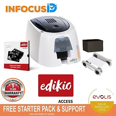 £699.99 • Buy Evolis Edikio Access Price Tag/Ticket Printer With Starter Pack, Support & VAT