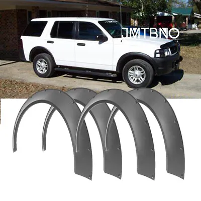 For Ford Explorer Sport Car Fender Flares Wide Body Kit Wheel Arches Black PU • $114.09