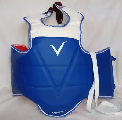 DXV Vision Tae Kwon Do Chest Protector - CHL-Size 1 Reversible Used • $21