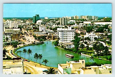 Lake Pancoast Miami Beach Florida Vintage Postcard BRL1 • $1