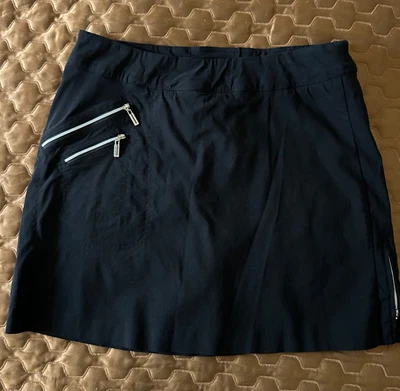 $19.99 • Buy Jamie Sadock Skort Womens 12 Black Gym Tennis Golf Hiking Skirt Skort Pockets