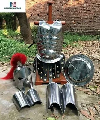 Medieval King 300 Spartan Helmet W/ Muscle Armor Jacket Leg & Arm Guard Shield • $269