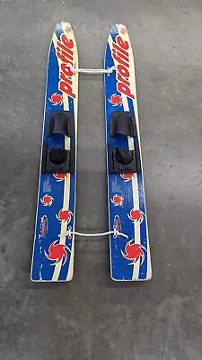 VINTAGE NASH PROFILE 47.5  Trainers Kids Youth Waterskis Water Skis Wood • $65