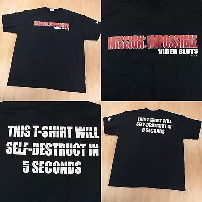 2011 Mission Impossible Video Slots T-shirt XL 90s Movie Promo Tom Cruise • $24