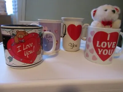 4 I Love You Mugs With Small Teddy • £1.99
