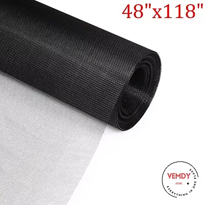 Window Screen Replacement Mesh Roll Adjustable For Patio Sliding Doors 48 X118  • $15.99