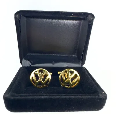 £22.90 • Buy GOLD Car Cufflinks Volkswagen  Business Wedding Shirt Suit  IN A CUFFLINK BOX UK