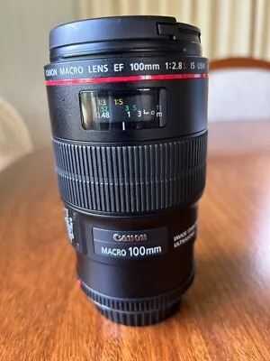 Canon EF 100mm F/2.8L IS USM Macro Lens • $975