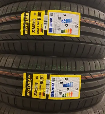 2x New Rotalla/tracmax Ru01 225/55 R18 98h Uhp Car/suv Tyres 225 55 18 C+b 69db • $215.79