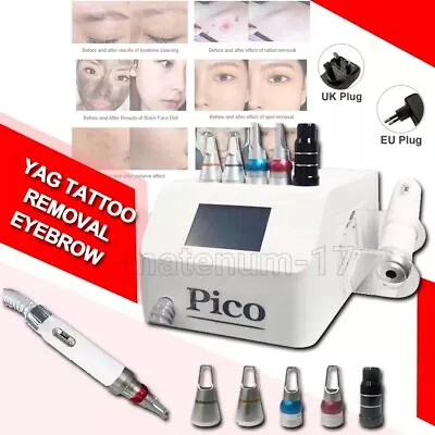 Picosecond Nd YAG Laser Eyebrow Tattoo Removal Machine Whitening Rejuvenation UK • £349.99