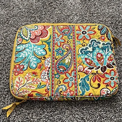 Vera Bradley Laptop Provincial Yellow Quilted Case • $14