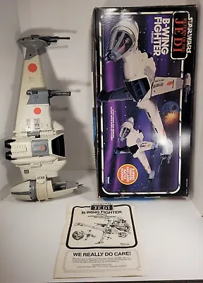 1984 Star Wars ROTJ B-Wing Fighter W/Inst. & Box! Works! *Read* • $275