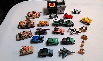 (21) Micro Machines Military Lot Planes Tanks Helicopters Soldiers Lot 1987-1990 • $39.99