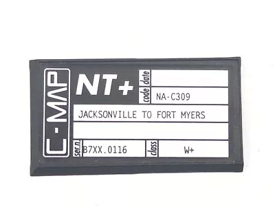 C-MAP NA-C309 NT+ C-Card Electronic Chart Map Jacksonville To Fort Myers Florida • $59.95