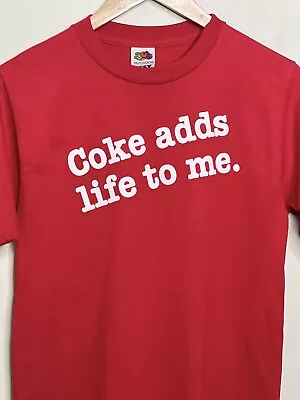 Vintage Coke Adds Like To Me T-Shirt Deadstock Fruit Of The Loom Small  • $32.09