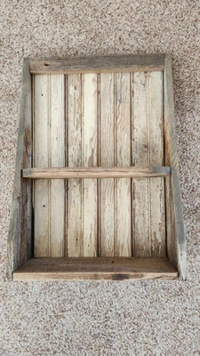$24.95 • Buy Handcrafted Wall Display Shelving. Made From Vintage Wood With Beadboard Back