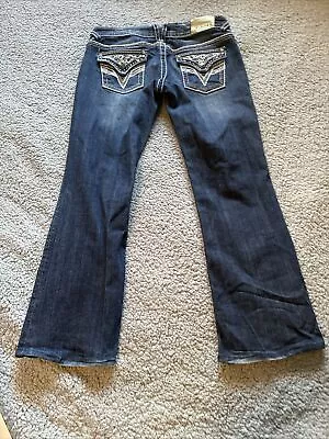 Vigoss Boot Cut Jeans Women Sz 11/12 Blue Low Rise The New York  Flap Pocket • $37.80