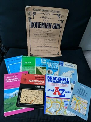 £2.50 • Buy Vintage Maps Sheet Music Paper Craft Art