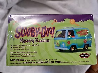 Scooby-Doo Mystery Machine Polar Lights Snap Together Model Kit W/Figures NEW • $14.49