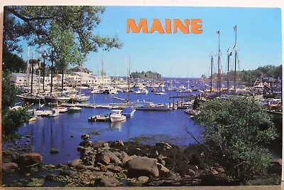 Maine ME Camden Harbor Postcard Old Vintage Card View Standard Souvenir Postal • $0.50