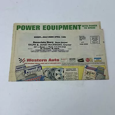 Vintage Western Auto Store Mt Pleasant MI Newspaper Print Ad • $7.49