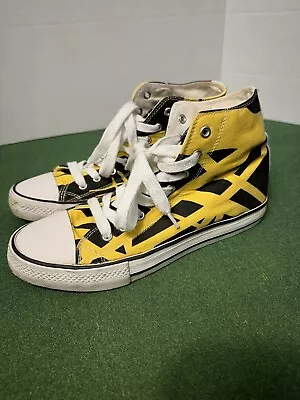 Eddie Van Halen EVH 5150 Yellow Black High Top Shoes Sneakers • Size 7.5 - RARE • $559.99