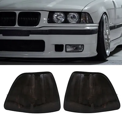 For 92-98 Bmw E36 3-series 4dr Sedan/hatchback Euro Smoke Lens Corner Lights • $24.69