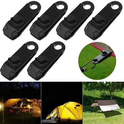 1/5/10X Reusable Windproof Clip Awning Clamp Tarp Clip Snap Hanger Tent Camping • £3.73