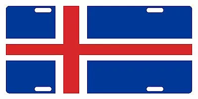 ICELAND Flag Custom License Plate Icelander Emblem Original Version • $13.41