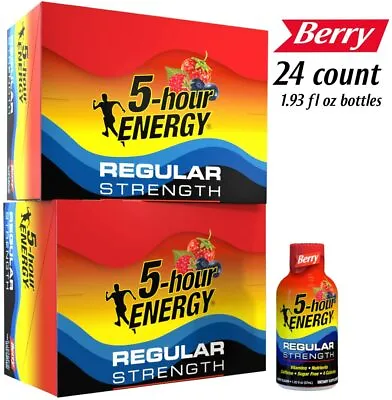 5 Hour Energy Shot Regular Strength Berry 24/Count • $54.99