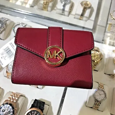 Michael Kors Carmen Ladies Fashion Flap Bifold Wallet Credit Card Holder Var. • $53