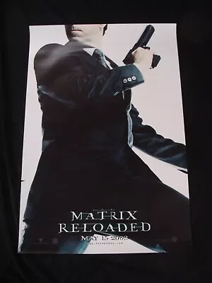 MATRIX RELOADED Movie Poster HUGO WEAVING Original DS One Sheet ADVANCE 2002 • $15