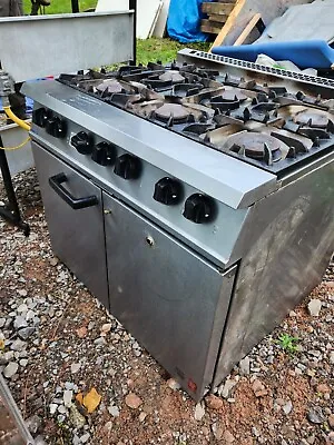 Falcon Dominator 6 Burner & Oven Natural Gas.  Good Working Order • £275