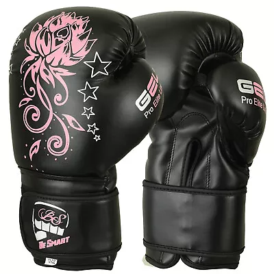 Pro Leather Boxing GlovesMMASparring Punch BagMuay Thai Training Gloves • $15.99