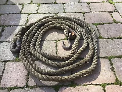 Tow Rope Vintage Heavy Duty 4x4 Recovery Land Rover Mod Military Rescue 6 Meters • $90.76