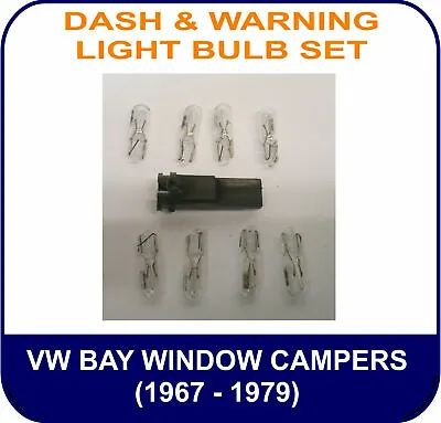 VW Camper Bus DASH SPEEDO CLOCKS LIGHT BULB KIT Oil Idiot Warning Light Lamp • $12.38