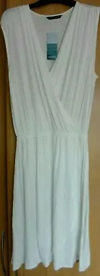 M & S Winter White Beachwear Dress BNWT Size 12 • £7.99