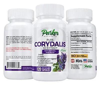 $29.03 • Buy #1 Pure Corydalis Natural Pain Relief 10:1 Extract Yanhusuo 120 Premium Capsules