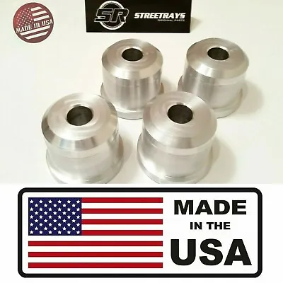 StreetRays Solid Aluminum Rear Subframe Risers Bushings FOR 89-98 240SX S13 S14 • $99.90