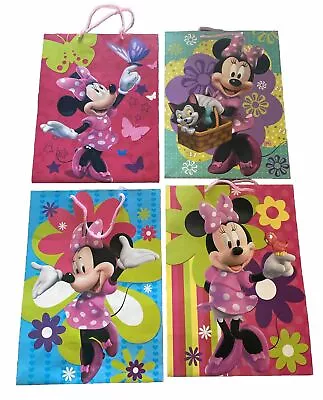 Lot Of 12 Disney Minnie Mouse Birthday All Occasion Gift Bags 4 Designs • $22.99