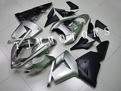 For Ninja ZX-10R 2004 2005 Silver Black ABS Injection Mold Bodywork Fairing Kit • $529.99