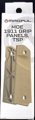 NEW MAGPUL 1911 Gov't & Commander Grip Panels TSP Texture Flat Dark Earth MAG544 • $19.99