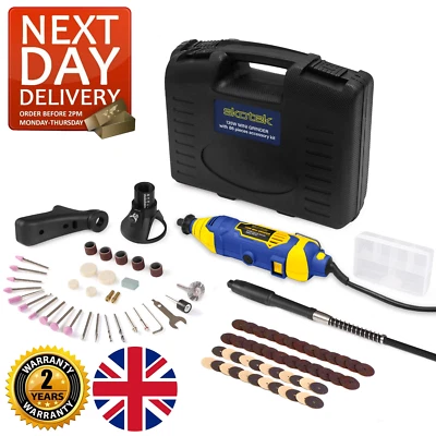 £29.95 • Buy 135W Multi Rotary Tool Set Dremel Compatible 80pc Accessory Kit Skotek
