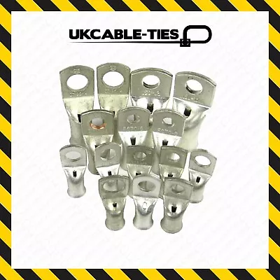 £1.89 • Buy Copper Tube Terminal 6mm - 95mm Crimp Solder Cable Ends Battery Starter Lug Ends
